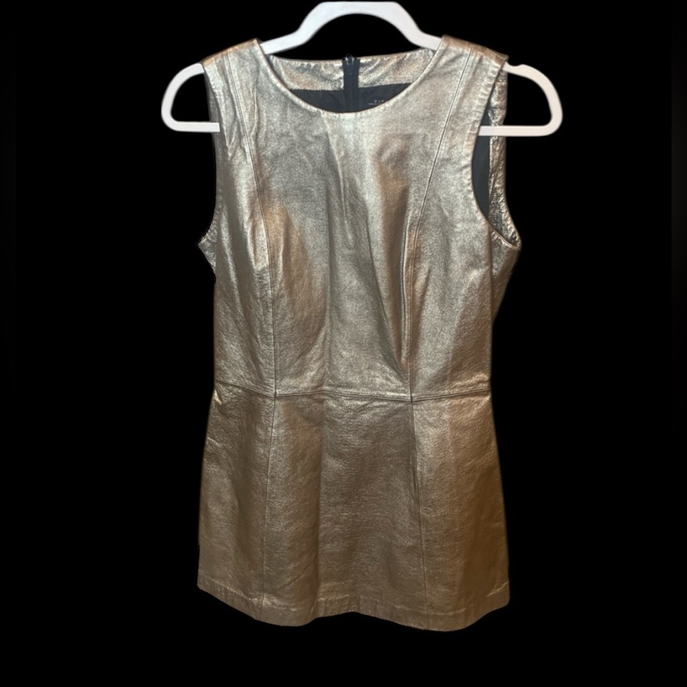 Zara Gold Mini Sleeveless sheath dress size Medium